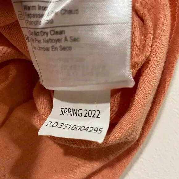 Carhartt Pocket T-Shirt 2X Loose Fit Orange Workwear Logo Tee Mens - Picture 8 of 9